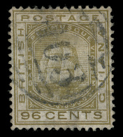 O        72-80 (126-34) 1876-79 1¢-96¢ Seal Of The Colony^, Wmkd CC, Perf 14, Cplt (9), Used, F-VF Scott... - Brits-Guiana (...-1966)