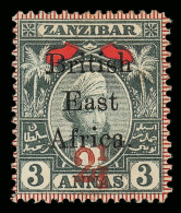 *        98 Var Footnoted (89 Var) 1897 2½ On 3a Grey And Red Sultan Seyyid Hamed-bin-Thwain Of Zanzibar^... - Brits Oost-Afrika