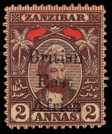 *        90 Var (82 Var) 1897 2a Red-brown And Red Sultan Seyyid Hamed-bin Thwain Of Zanzibar^ Overprinted "British... - Brits Oost-Afrika