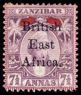 *        88 Var-93 Var Footnoted (80 Var-85 Var Footnoted) 1897 ½a-7½a Sultan Seyyid Hamed-bin Thwain... - Brits Oost-Afrika