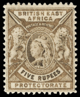 *        72-87  (65-79, 66a) 1896  ½a-5R Q Victoria And Small Lions^, Wmkd CA, Cplt (16), OG, HR, F-VF Scott... - Brits Oost-Afrika