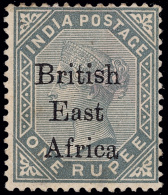 *        66 Var (59 Var Footnoted) 1895 1R Slate Q Victoria^ Of India Overprinted "British East Africa" SG Type 8,... - Brits Oost-Afrika