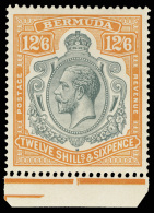 *        81-97 (77-93, 87a) 1922-34 ¼d-12'6d Caravels And K George V^ Keyplates, Wmkd Script CA, Perf 14,... - Bermuda