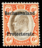 *        AR1 (F1) 1910 6d Black And Brown-orange K Edward VII Of Transvaal^ Postal Fiscal Overprinted, Only 1500... - Andere & Zonder Classificatie