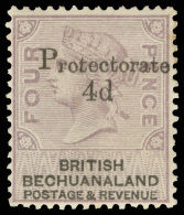 *        64 (44) 1888 4d On 4d Lilac And Black Q Victoria^, Overprinted "Protectorate", Black Surcharge, A Very... - Andere & Zonder Classificatie