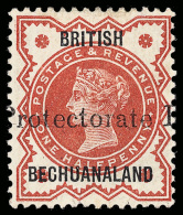 *        51 (55) 1890 ½d Vermilion Q Victoria^ Of Great Britain, Overprinted "Protectorate" (SG Type 17)... - Andere & Zonder Classificatie