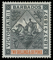 *        81-89 (116-24) 1897 1f-2'6 Q Victoria Jubilee^ Issue, Wmkd CC, Perf 14, Cplt (9), Exceptional, Hand-picked... - Barbados (...-1966)
