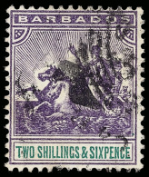 O        70-80 (105-15) 1892-1903 ¼d-2'6d Badge Of Colony^, Wmkd CA, Perf 14, Cplt (11), Several Values Are... - Barbados (...-1966)
