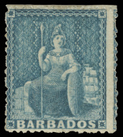 *        25 (44) 1870 (1d) Blue Britannia^, Wmkd Large Star, Rough Perf 14 To 16, OG, VLH, F-VF, With RPSL... - Barbados (...-1966)