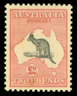 *        129 (138) 1934 £2 Black And Rose Kangaroo^, Die II, Wmkd Small Crown And C Of A Multiple, Perf 12,... - Andere & Zonder Classificatie