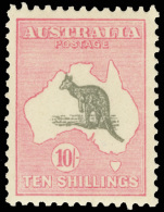 *        127 (136) 1932 10' Grey And Pink Kangaroo^, Die II, Wmkd Small Crown And C Of A Multiple, Perf 12,... - Andere & Zonder Classificatie