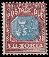 *        J1-10 (D1-10) 1890 ½d-5' Dull Blue And Brown-lake Postage Dues^, Wmkd V Over Crown, Perf... - Gebruikt