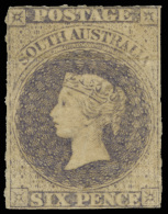 *        25 (42) 1865 1' Lake-brown Q Victoria^, Wmkd Large Star, Rouletted, Part OG, VF Scott Retail... - Gebruikt