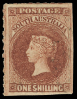 *        19 (29) 1863 6d Greenish Blue Q Victoria^, Wmkd Large Star, Rouletted, OG, LH, Fine Scott Retail... - Gebruikt