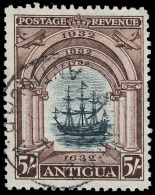 O        67-76 (81-90) 1932 ½d-5' Antigua Tercentenary^, Cplt (10), Light Cancels, F-VF Scott Retail... - Aitutaki