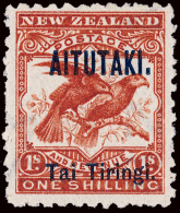 *        6e (7ba Var) 1903 1' Orange-brown New Zealand Kea And Kaka^ Overprinted, ERROR - "Tiringi" Without Stop... - Aitutaki