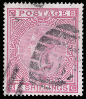 O        90a (134) 1882 5' Rose Q Victoria^, Plate 4, White Paper, Wmkd Large Anchor, Perf 14, A Very Well Centered... - Sonstige & Ohne Zuordnung
