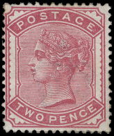 *        81 (168) 1880 2d Pale Rose Q Victoria^, Wmkd Imperial Crown, Perf 14, OG,VLH, F-VF Scott Retail... - Andere & Zonder Classificatie