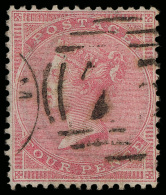 O        26 (66a) 1857 4d Rose Q Victoria On Ordinary White Paper^, Wmkd Large Garter, Perf 14, With Numeral "7"... - Sonstige & Ohne Zuordnung