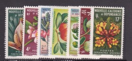 New Caledonia SG 375-82 1964 Flowers ,7 Values,MNH - Gebraucht