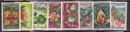 New Caledonia SG 375-82 1964 Flowers ,used Set - Used Stamps