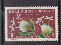 New Caledonia SG 381 1964 Flowers ,10F  Used - Oblitérés