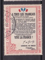 New Caledonia SG 396 1965 25th Anniversary Of Adherence To Free French Used - Gebruikt