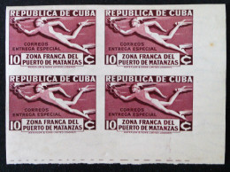 ZONE FRANCHE DE MATANZAS1936 - BLOC DE QUATRE NEUF ** - YT 6 - MI 112B - NON-DENTELE - RARE !! - Used Stamps