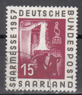 Saar   Scott No  284     Used     Year  1957 - Oblitérés