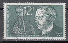 Saar   Scott No  312     Used     Year  1958 - Used Stamps