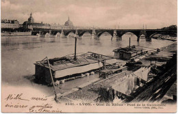 LYON Quai Du RHONE ( Plates ) Pont De La GUILLOTIERE - Lyon 7