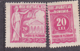 REVENUE STAMPS,LAW HOUSE,X2,MNH,ROMANIA. - Fiscale Zegels