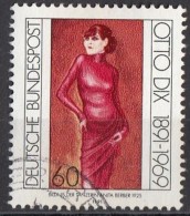 1692 Germania 1991 " ...danzatrice Anita Berber " Quadro Dipinto Dal O. Dix Espressionismo Used Paintings Tableaux - Schauspieler