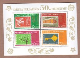 AC - TURKEY BLOCKS - 50 YEARS OF EUROPEAN STAMPS SOUVENIR SHEET - B MNH 15 DECEMBER 2005 - Hojas Bloque