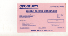 Buvard Oponeuryl Paris - Produits Pharmaceutiques