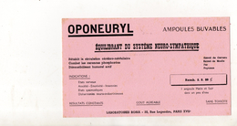 Buvard Oponeuryl Paris - Produits Pharmaceutiques