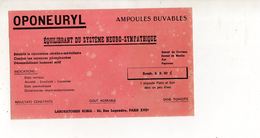 Buvard Oponeuryl Paris - Produits Pharmaceutiques