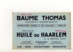 Buvard Baume Thomas Paris - Produits Pharmaceutiques