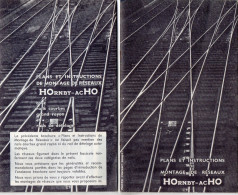 2 PLANS ET INSTRUCTIONS DE MONTAGE DE RESEAUX HOrnby Ac-HO - Französisch