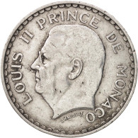 Monnaie, Monaco, Louis II, 5 Francs, 1945, TB+, Aluminium, KM:122, Gadoury:MC135 - 1922-1949 Luigi II