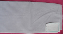 Coupon Tissu VINTAGE 115 Cm X 300 Cm EMANUEL LANG NEUF Rayures Grise - Laces & Cloth