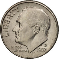 Monnaie, États-Unis, Roosevelt Dime, Dime, 1987, U.S. Mint, Denver, SUP - 1946-...: Roosevelt