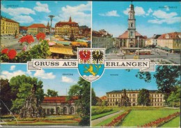 Bayern - Erlangen - 4 Ansichten - Gelaufen 1975 - Erlangen