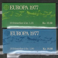 NORVEGE-NORWAY 1977 CARNETS EUROPA  YVERT  N°C698/99 NEUF MNH** - Booklets