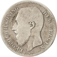 Monnaie, Belgique, Leopold II, Franc, 1887, B+, Argent, KM:29.1 - 1 Frank