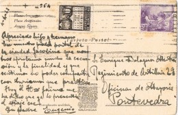 18213. Postal BARCELONA 1943. Recargo Exposicion, Plaza Aragonesa Pueblo Español - Barcelona