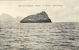 CABO VERDE, S. SÃO  VICENTE, Ilheu Dos Passaros, Pharol, 2 Scans - Cabo Verde