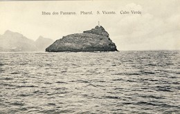 CABO VERDE, S. SÃO  VICENTE, Ilheu Dos Passaros, Pharol, 2 Scans - Cap Vert