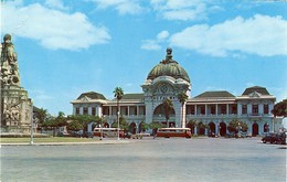 MOÇAMBIQUE,  MOZAMBIQUE, LOURENÇO MARQUES, Praça Mac Mahon E Estação Dos Caminhos De Ferro, 2 Scans - Mozambico