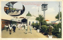 MOÇAMBIQUE,  MOZAMBIQUE, LOURENÇO MARQUES, Estação Central Dos Caminhos De Ferro, 2 Scans - Mozambico